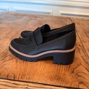 Dolce Vita lug sole loafer in black